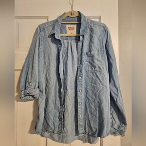 Mossimo Chambray Button-down Top